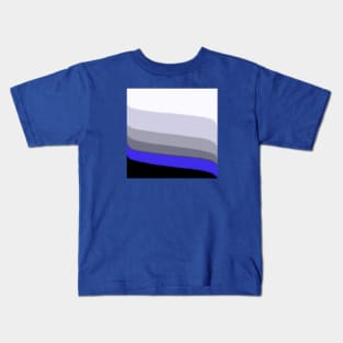 On a Curve - Royal Blue Kids T-Shirt